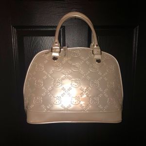 Large Hello Kitty Sanrio Loungefly bowler bag purse tote hand bag